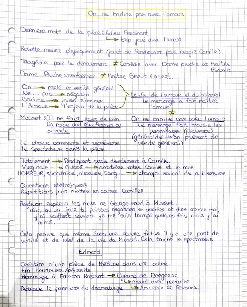 6
T
3.1.0.1.
On ne badine pas avec l'amour.
CC SUR I 18
Problématique 8 Comment le dramaturge séduit-il le spectateur
dans cette scène d'exp