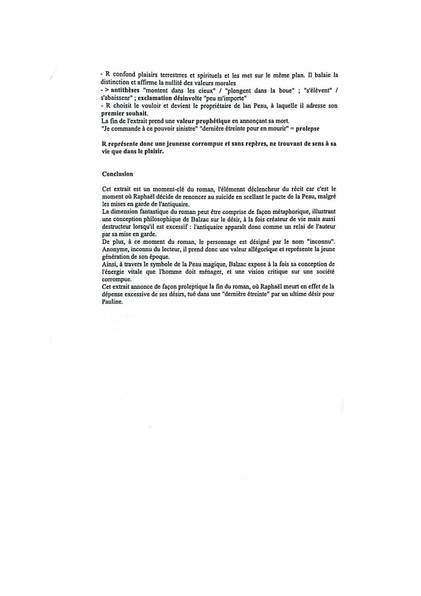 Etude linéaire
Mouvement 1 La leçon de philosophie de l'antiquaire
Ceci, dit-il d'une voix éclatante en montrant la Peau de chagrin, est le 