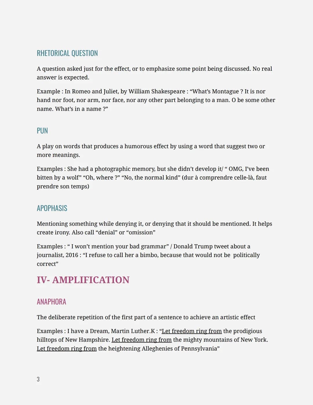 I- COMPARISON
SIMILE
Literary Devices
An overt comparison showing similarities between two things, usually with "like" or "as"
Examples: As 