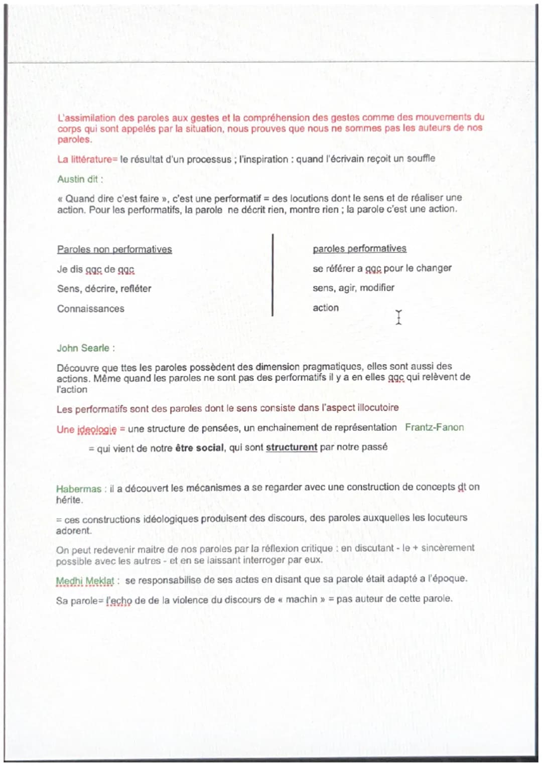 Fiche de révision philosophie : l'autorité de la parole
L'autorité = être écouté, parler a qqn qui tend l'oreille, et être obéis
-> elle s'o