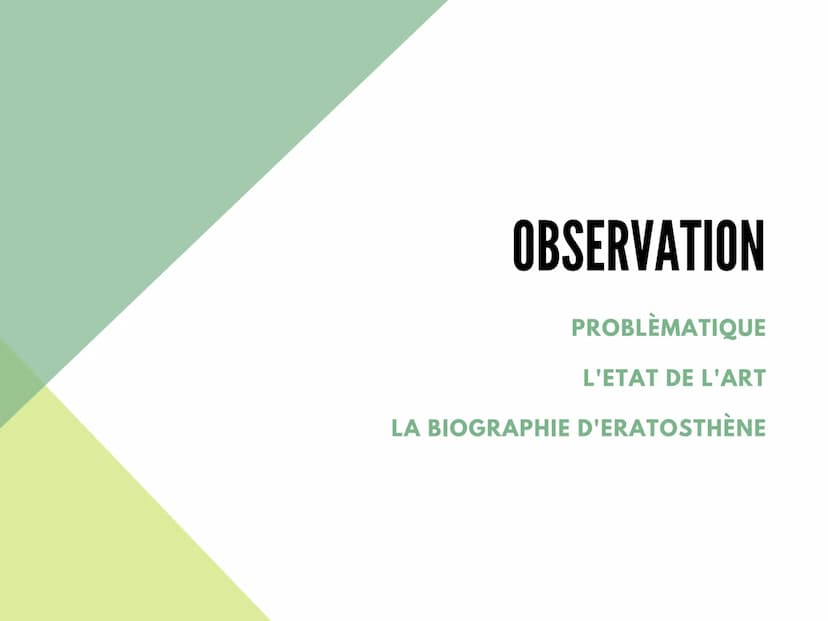 LE MYSTERE DE LA
FORME DE LA TERRE Introduction
Observation
Experiences
Conclusion
1
2
3
4
L'historique et les personnes qui ont prouvé que 