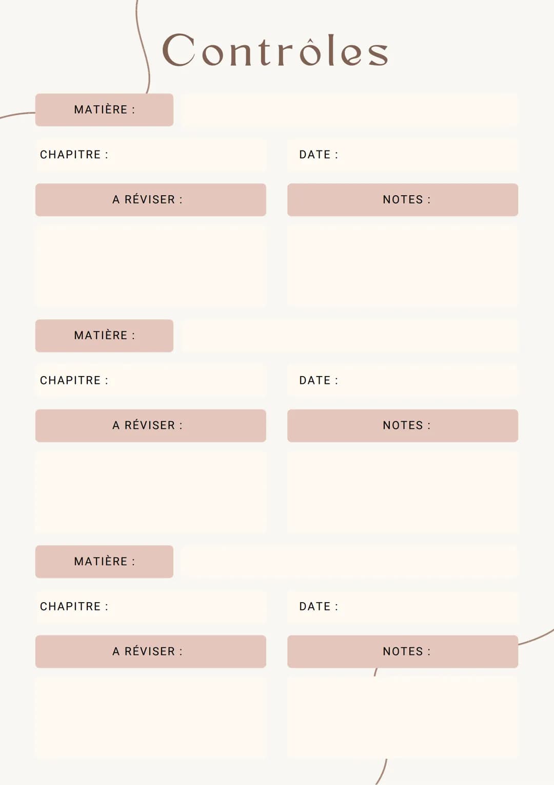 Study/Exam
Planner
By Successwithaliyah Hey !
Merci à toi d'avoir téléchargé mon planner
entièrement réalisé par mes soins !
Il t'accompagne