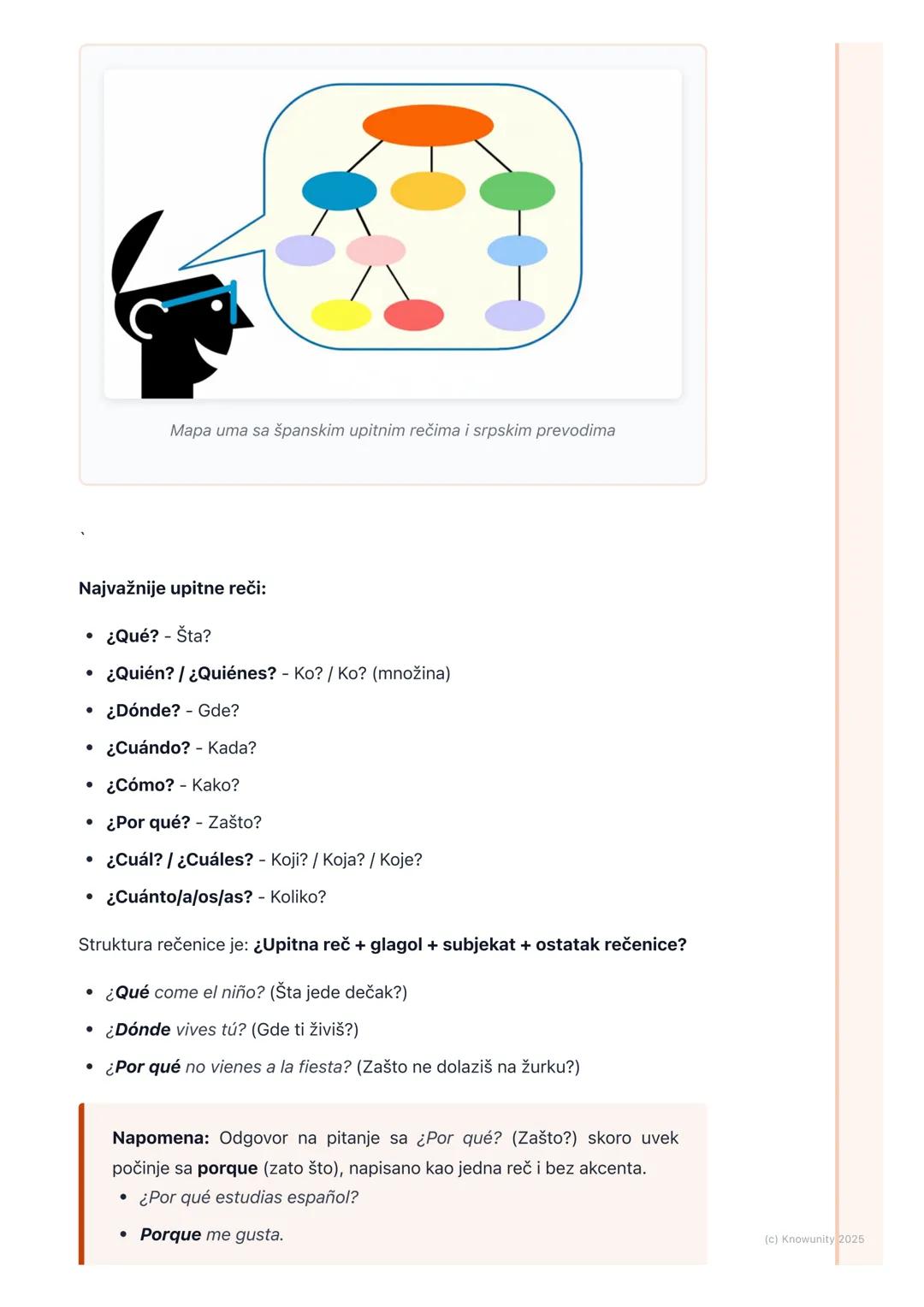 # Pitanja i negacije

Uvodni pregled: Pitanja i negacije

Ovo je osnova za svaki razgovor na španskom. Bez ovoga ne mogu ni da pitam
nešto, 
