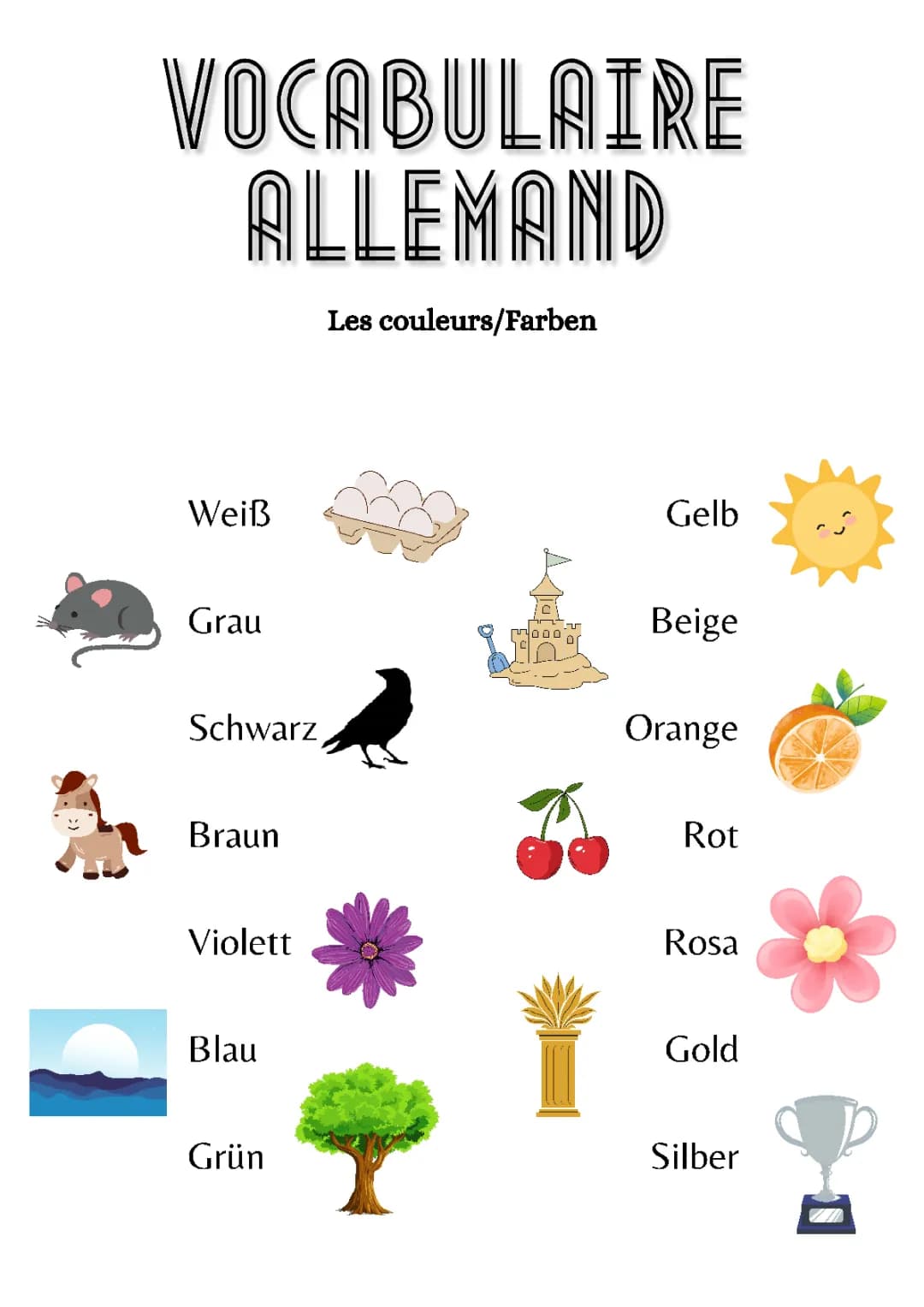 Apprends les couleurs en allemand !