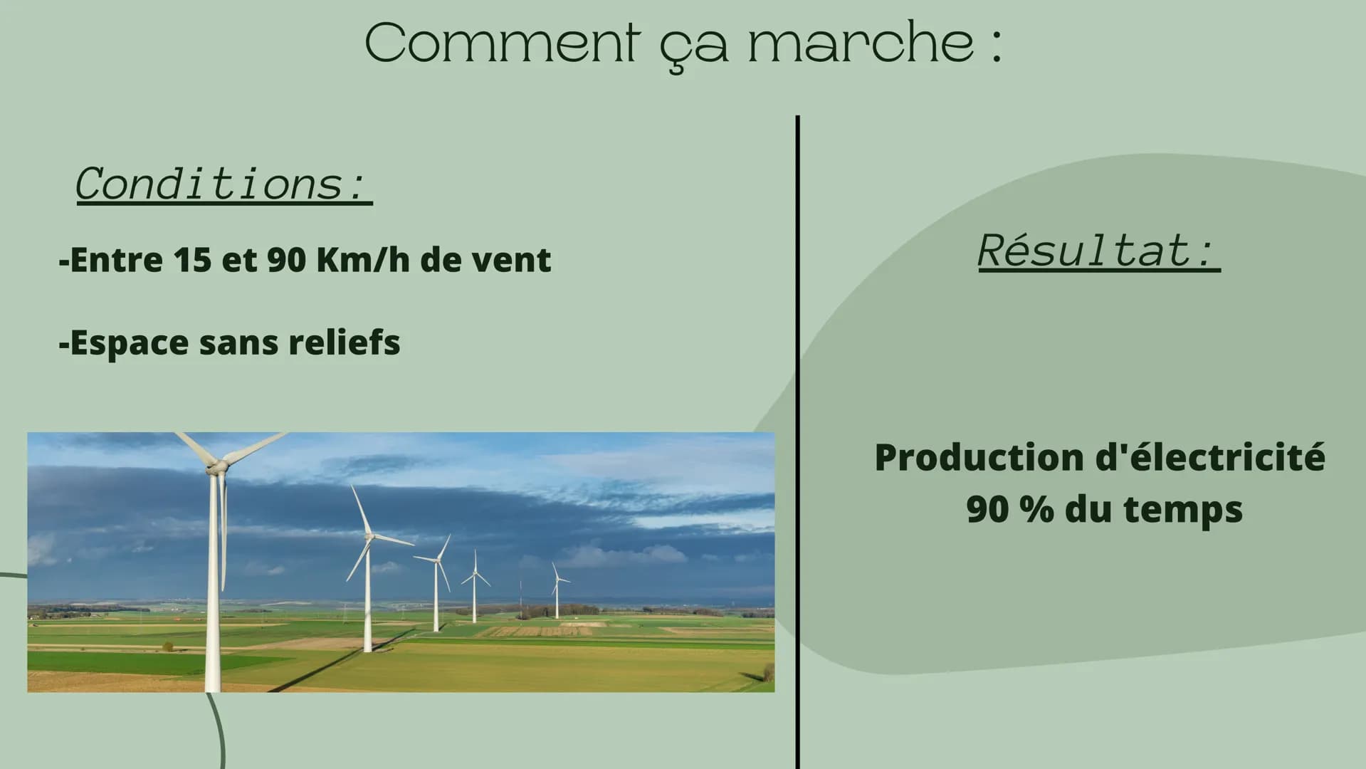L'Éolienne : Sommaire
• Ses origines
Comment ça marche
Sa part en France et dans le
monde
Les enjeux politiques
• L'éolienne au niveau de
l'