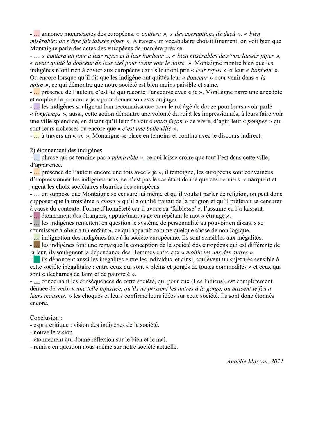 Montaigne: Des Cannibales, << Trois d'entre eux » à « missent le feu à leurs maisons. >>>

<<< Trois d'entre eux, ignorant combien coûtera u