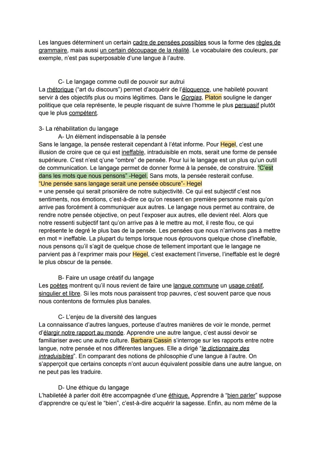 Le langage
faculté humaine de communication et d'expression.
par l'utilisation d'une langue, définie comme un certain système de signes, et 