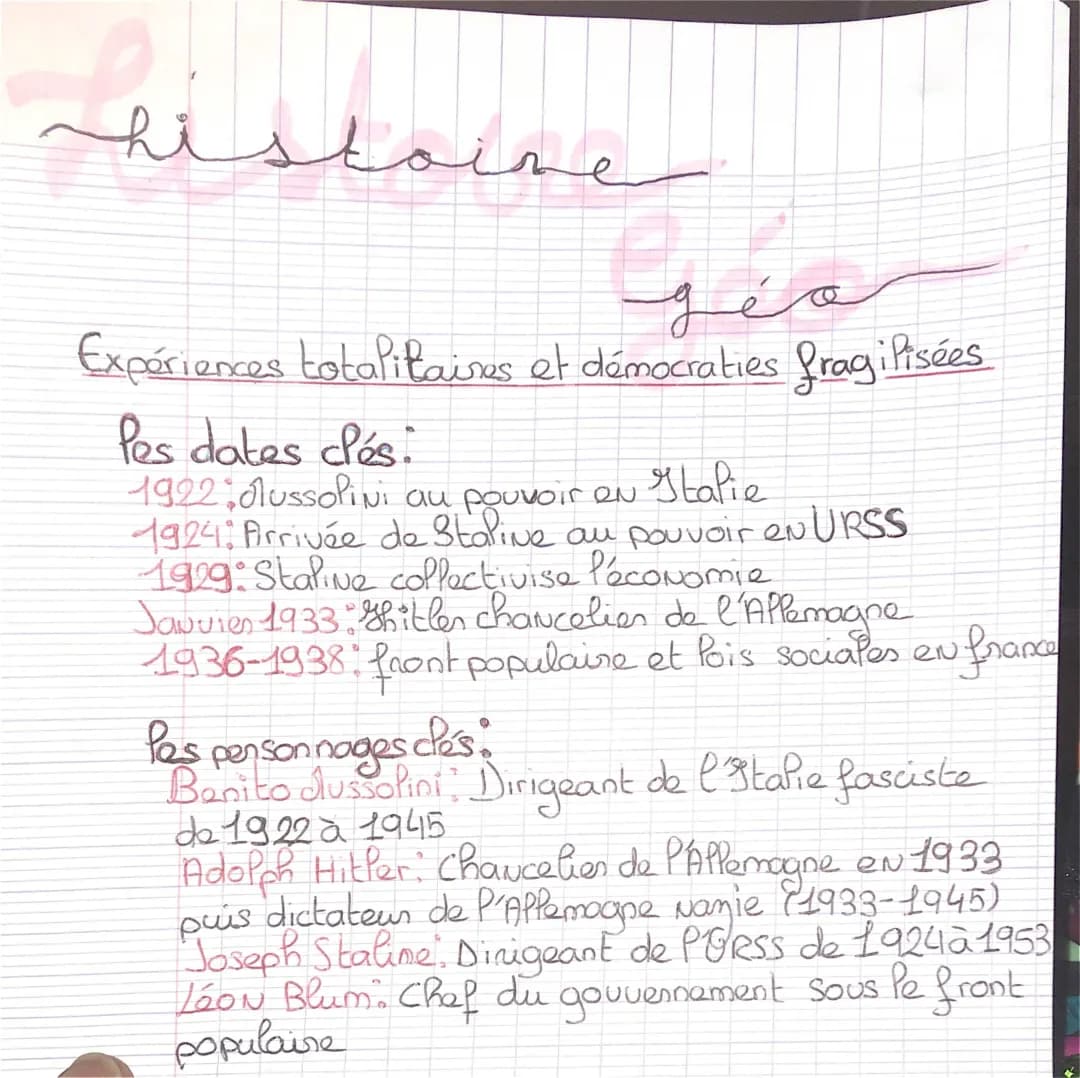 expériences totalitaires et démocraties fragilisées 