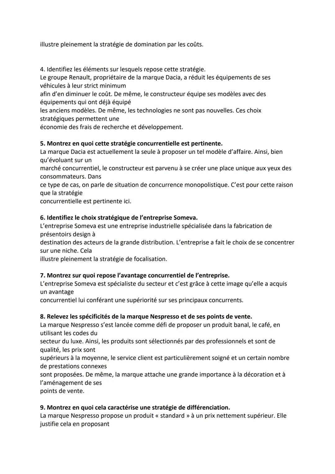 # Les choix stratégiques de l'entreprise

COMMENT L'ENTREPRISE INTERVIENT-ELLE SUR SES DIFFÉRENTS MARCHÉS ?

1. Identifiez l'avantage concur