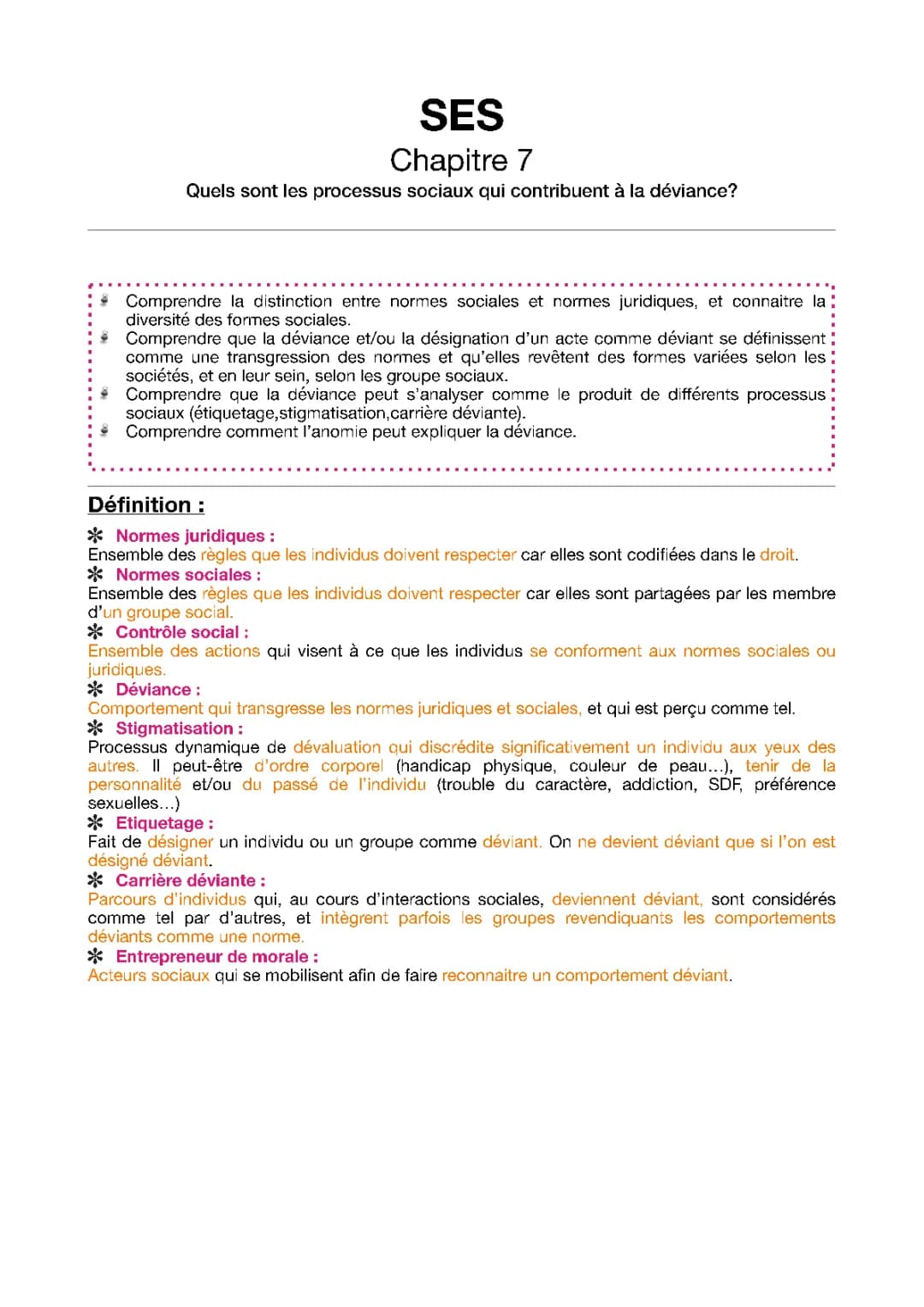 Les Processus Sociaux Qui Contribuent à la Déviance - Définitions et Exemples en Sociologie