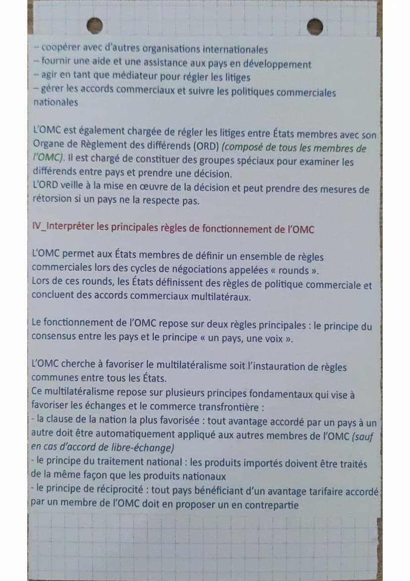 Eco
Chapitie 8
Décrire les avantages et les limites du libre échange
te libre-échange est une doctrine prônant la liberté du commerce entre 