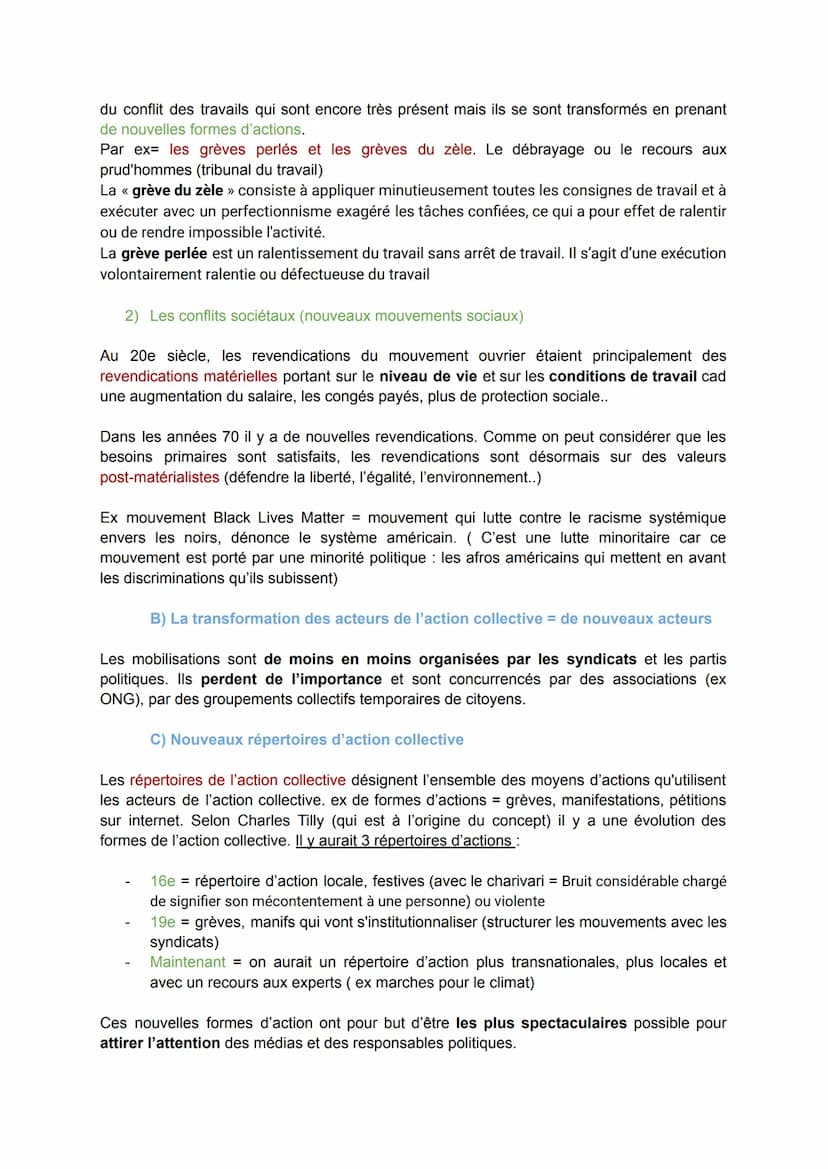 SES
Comment expliquer l'engagement politique dans les sociétés démocratiques ?
I] Les formes et les déterminants de l'engagement politique
A
