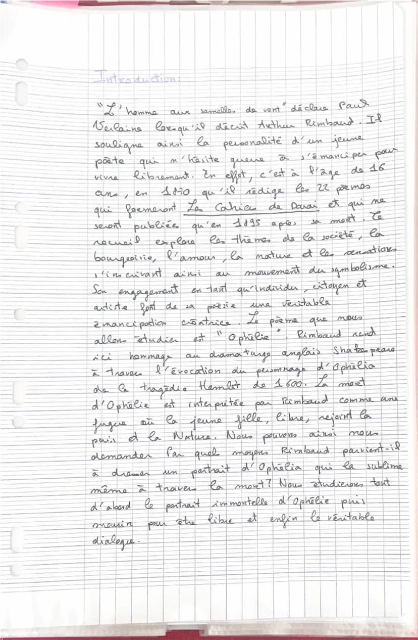Ophélie
Sur l'onde calme et noire où dorment les étoiles
La blanche Ophélia flotte comme un grand lys,
Flotte très lentement, couchée en ses