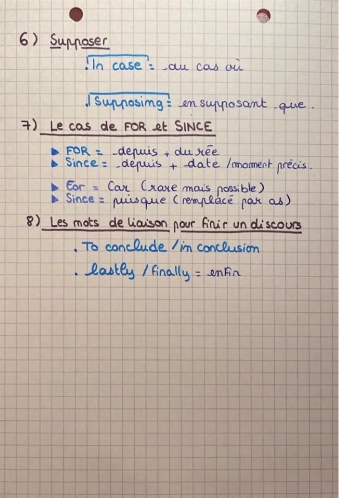 LLCE
MOTS DE MAISON.
1) les mots pour commencer une phrase.
First | = premièrement
"(Frist of all, I would like to mention the fact)
To star