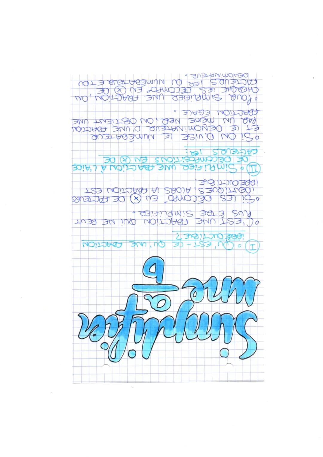 restigations
une
b
I
QU'EST-CE QU'UNE FRACTION
¡ORE DUCTIBLE?
• C'EST UNE FRACTION QUI NE PEUT
PLUS ÊTRE Simplifife
• Si LES DE COMPO EU (X)