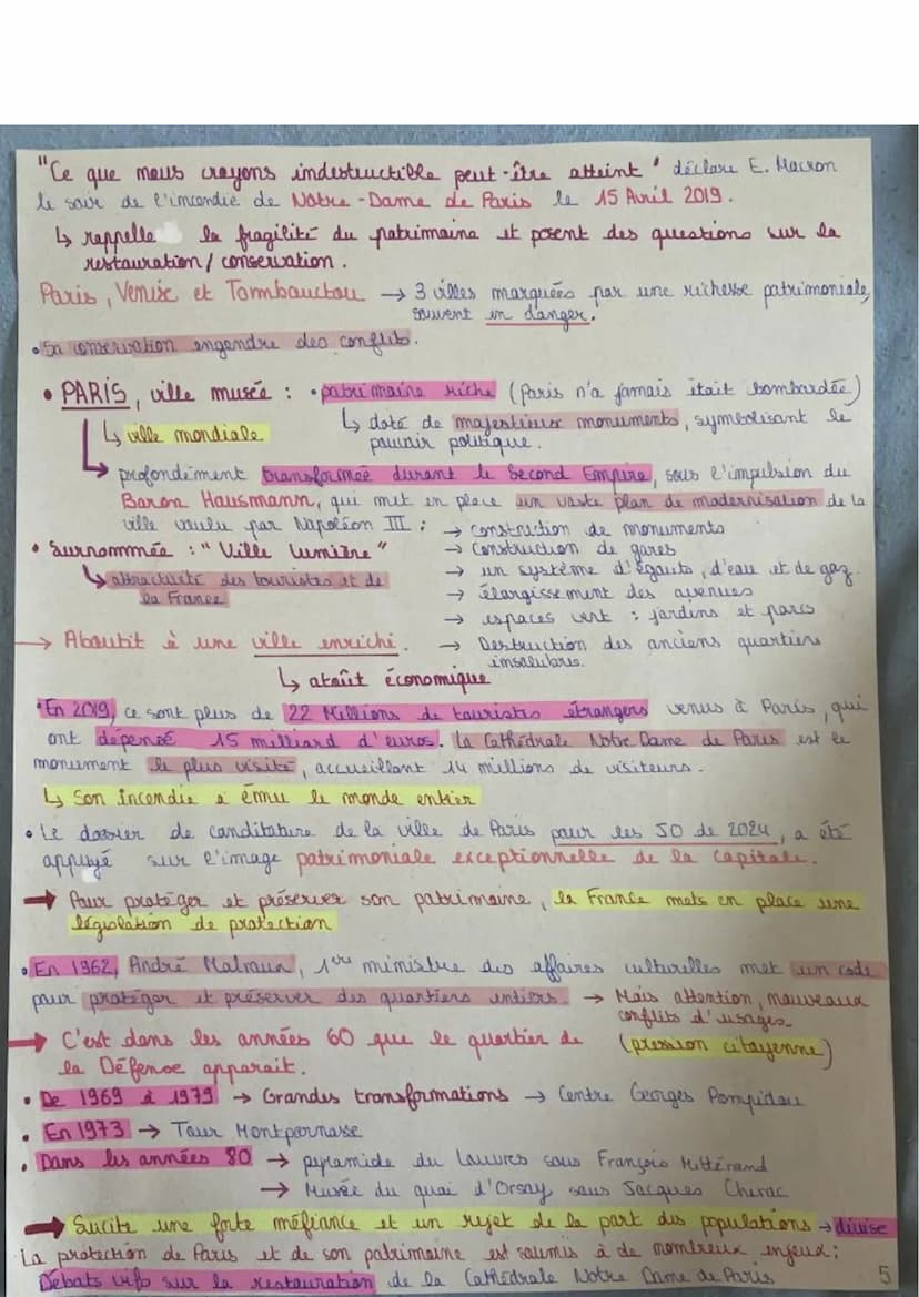 Le Patrimoine
O
↳ Bim reçu du Père"
depuis longtemps quitté le champ familial → pour devenir un
element de la
culture contemporaime
• la mat
