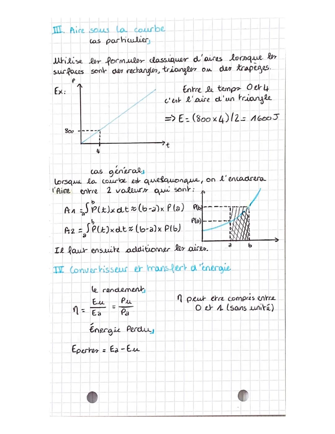1
1
f
L'ENERGIE ET SES ENJEUX
I. Puissance moyenne et instantanée
puissance moyenne,
P
=
E
At
Ls la puissance moyenne echangée
DE
ΔΕ
Pmoy =
