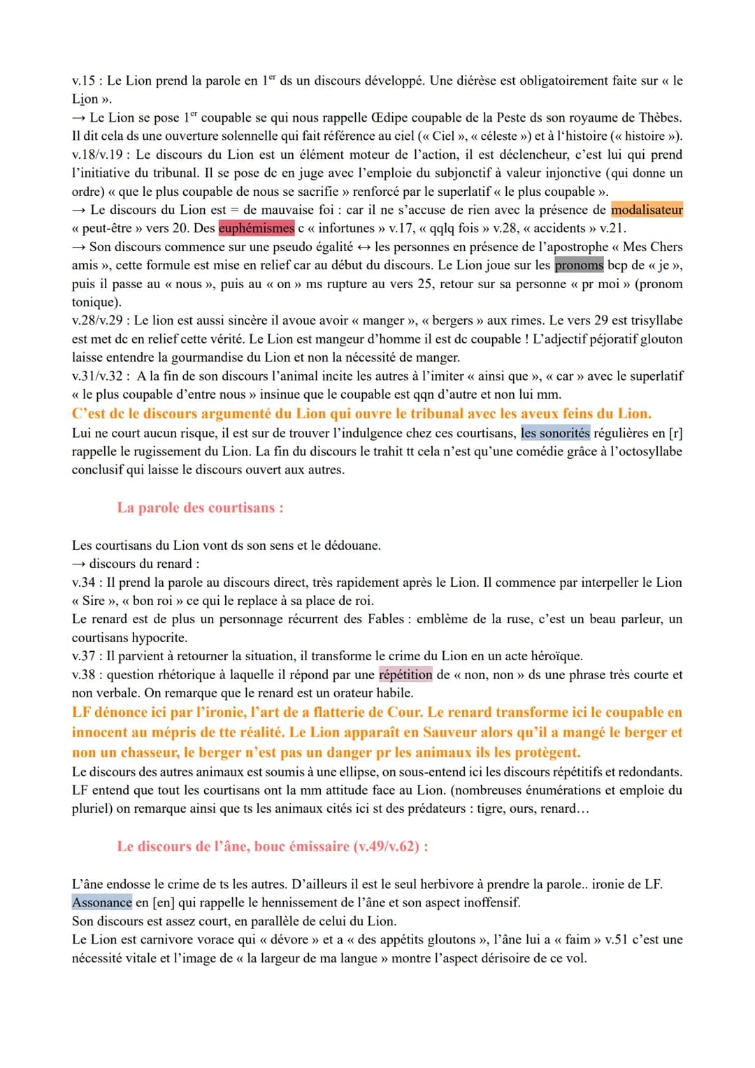 1
5
10
15
20
25
30
35
40
45
LA n°6 : << Les Animaux malades de la Peste », Les Fables ;
Jean De La Fontaine.
Les animaux malades de la peste