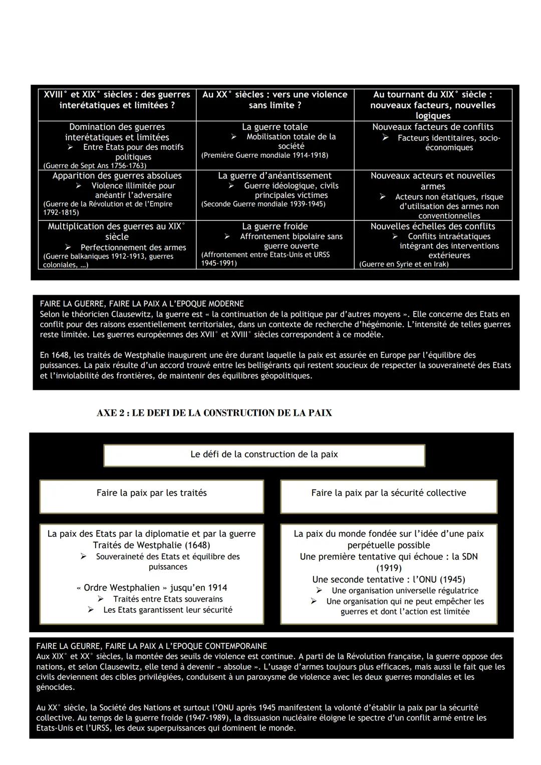 THEME 2: FAIRE LA GUERRE, FAIRE LA PAIX : FORMES DE CONFLITS ET MODES
DE RESOLUTIONS.
DEFINITIONS :
Conflit:
Un conflit c'est une lutte ouve
