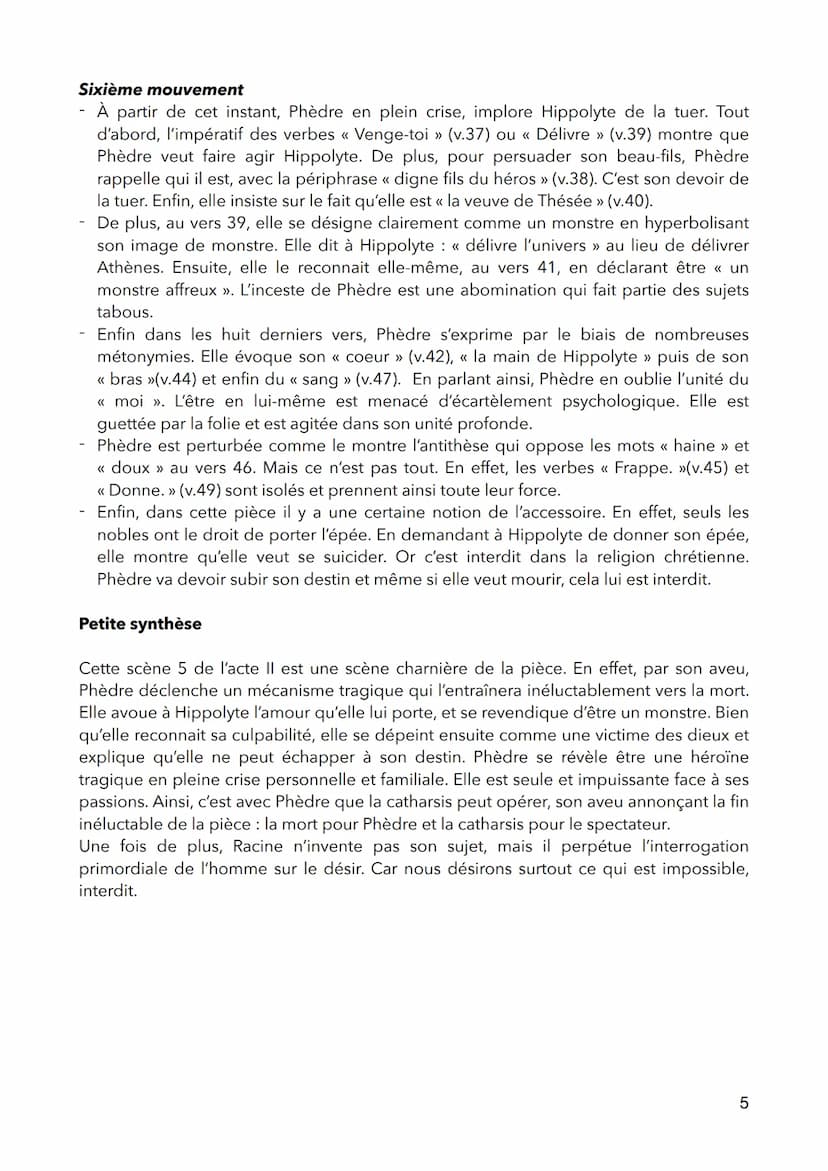 1
5
10
15
20
25
30
35
40
45
Hippolyte
Phèdre
Phèdre
Phèdre, Acte II scène 5, Racine, 1677
Dieux ! qu'est-ce que j'entends? Madame, oubliez-v