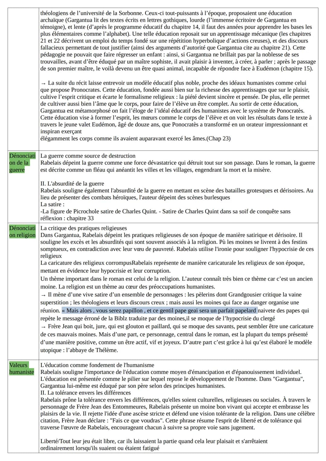 Gargantua,Rabelais
Amorce : François Rabelais, humaniste, médecin et écrivain exprime son humour en écrivant l'ouvrage Gargantua remplit de
