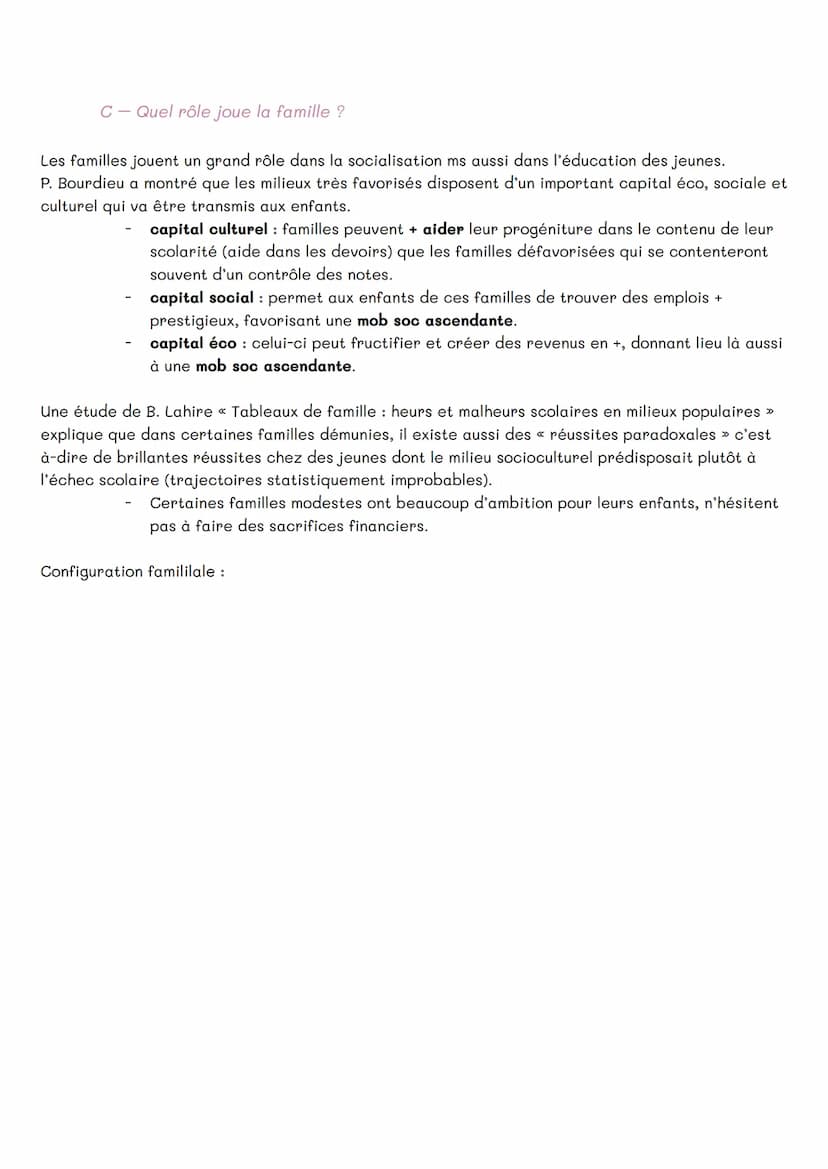 Chapitre 5: Sociologie – Quelles sont les caractéristiques
contemporaines et les facteurs de la mobilité sociale?
I- Comment définir et mesu