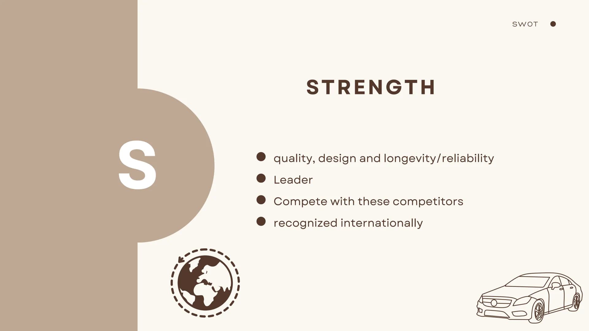 Mercedes
TOMS 01
02
Summar
BRAND PRESENATION
SWOT ANALYSIS
03
CONCLUSION Brand
presentation
-> Since 1926
-> Founded by Carl Benz and Emil
J