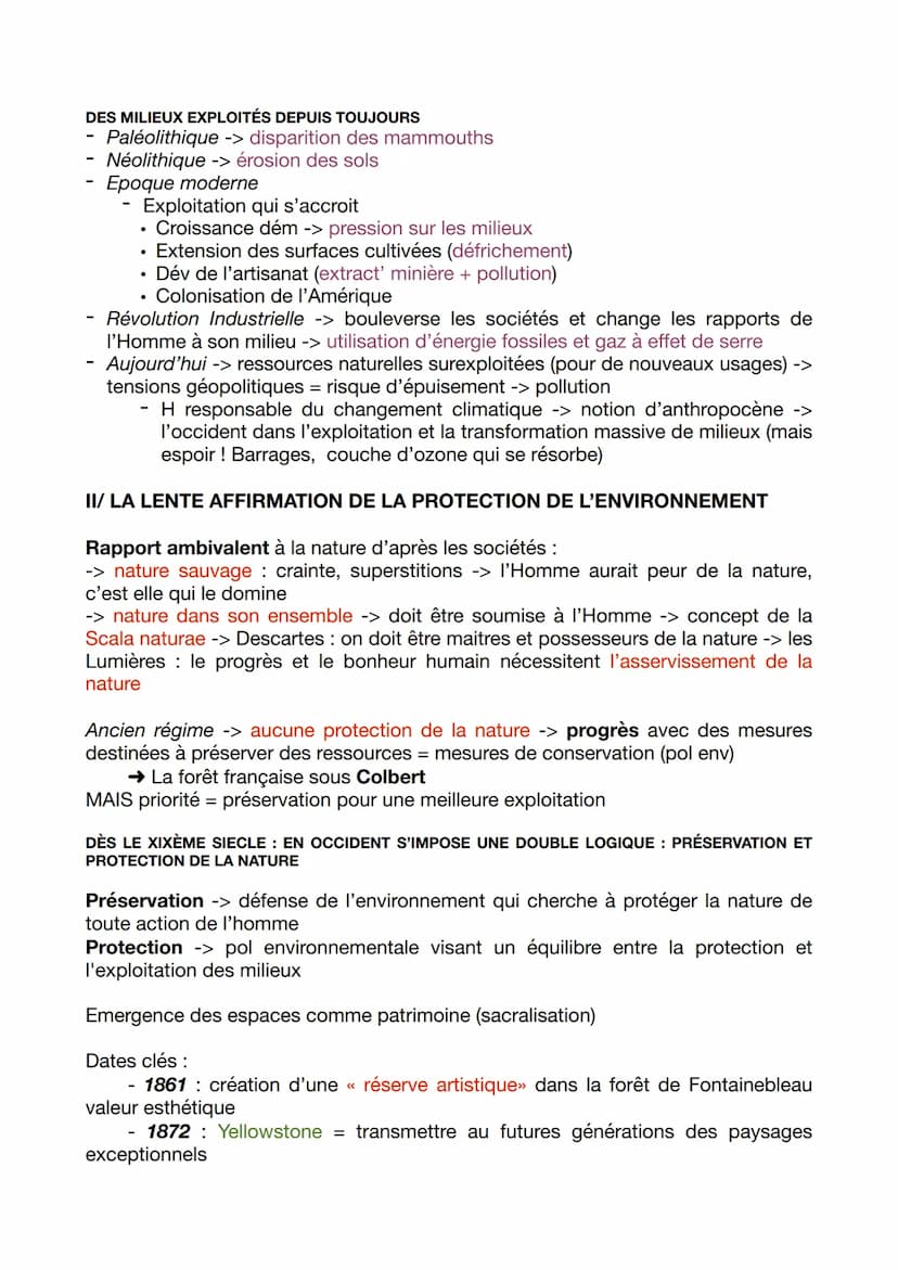 Environnement : Ensemble des conditions naturelles dans un écosystème donné,
impactées par les actions des sociétés humaines
EXPLOITER, PRÉS