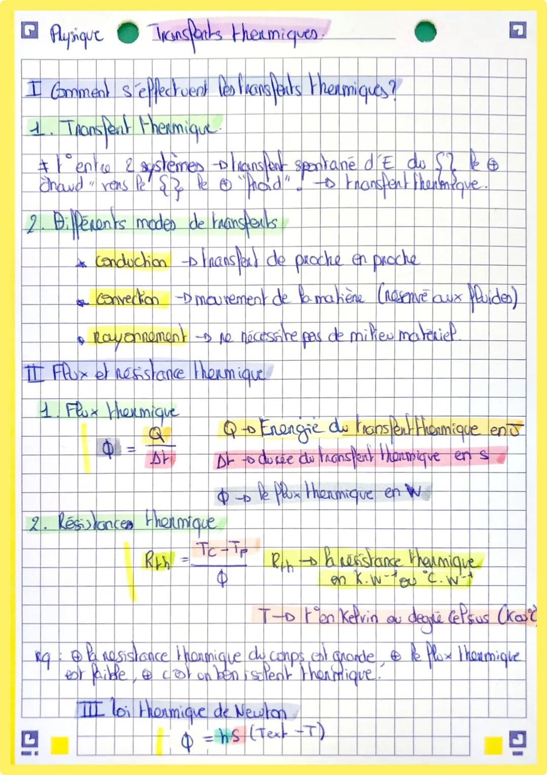 # Plysique Transfarts thermiques.

I comment s'effectuent les transferts thermiques?

1. Translent thermique.

#lento 2
systèmes -plicansten