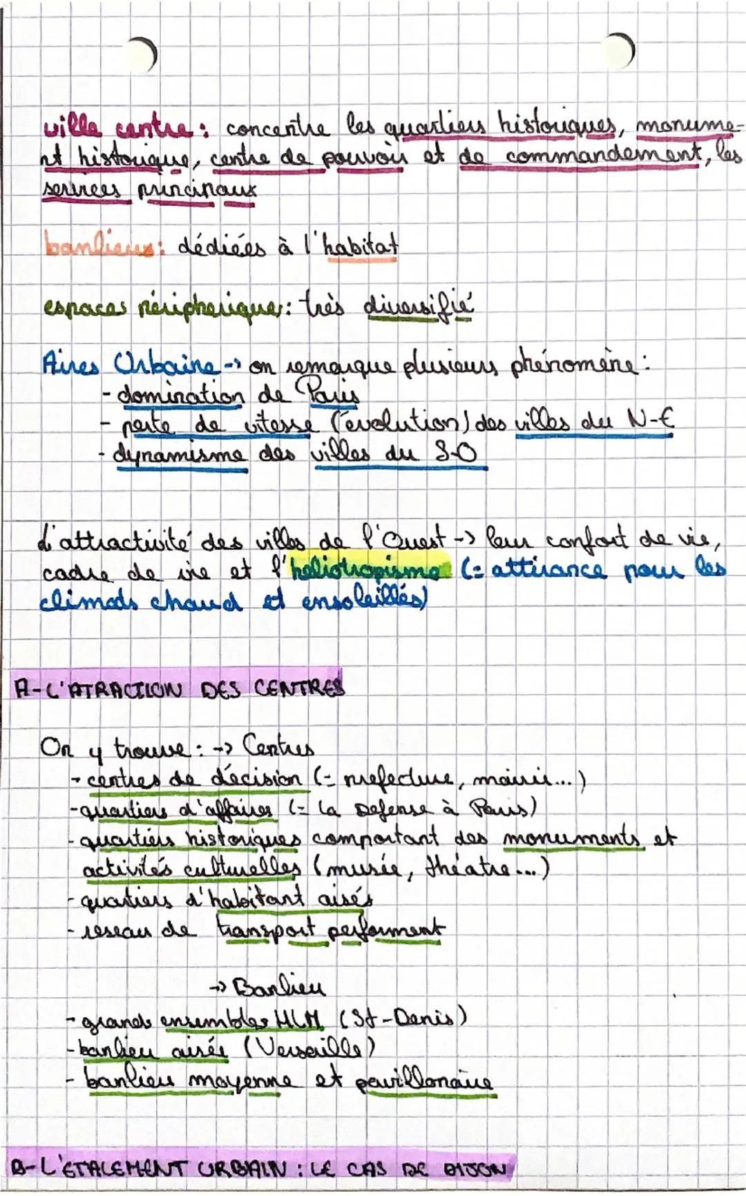 SEQ
2
LES AIRES URBAINES EN FRANCO
da France - 67000 000 d'habitants - 80% vivent en ville.
represente 20% du temitoire.
A-URBANISATION T
La