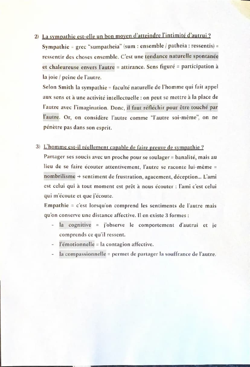 Chapitre n°2 - Les expressions de la sensibilité
"
Sentio ergo sum >>
Introduction
Fin XVIIe et XIXe = irruption de la sensibilité en philo 