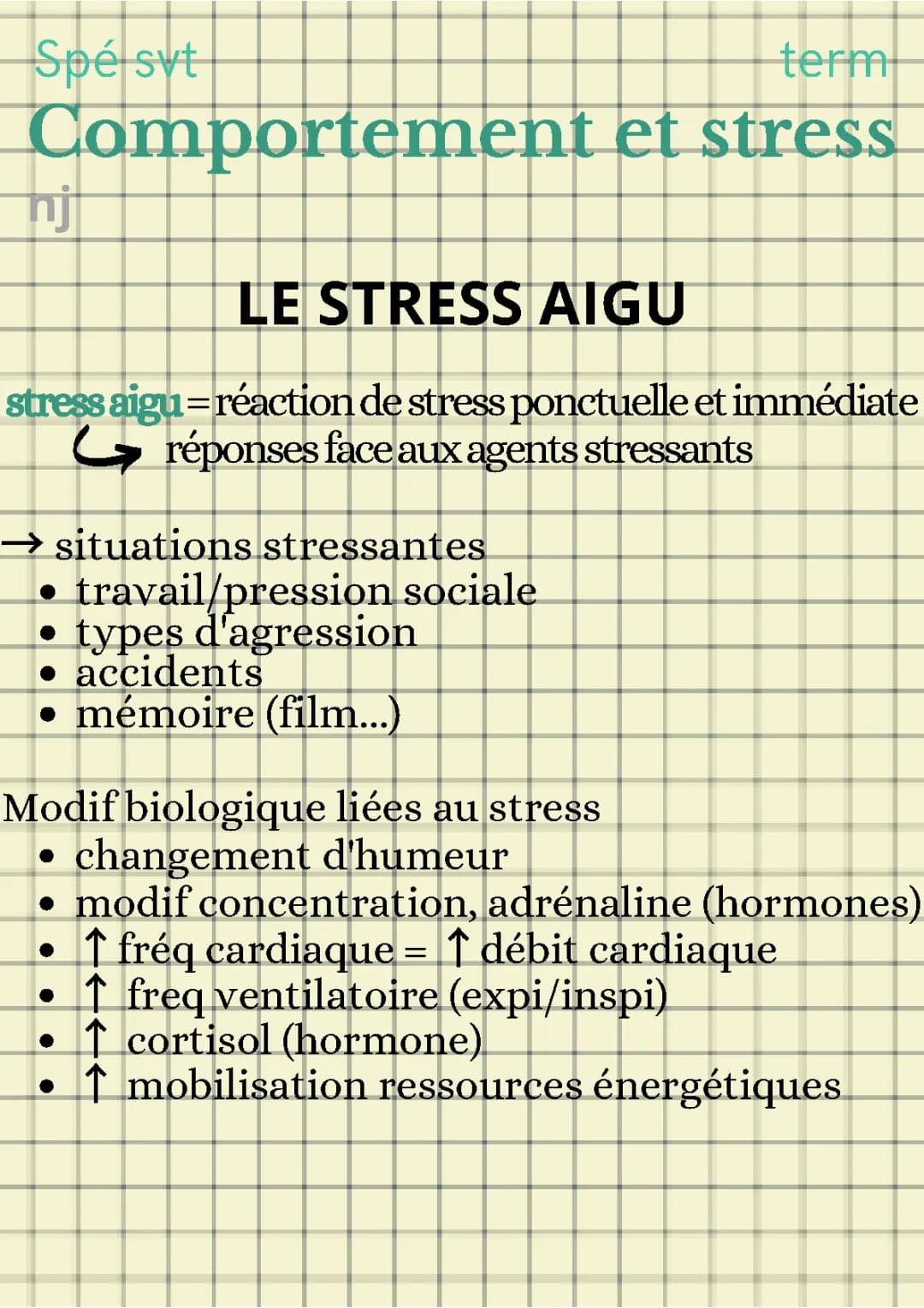 le stress