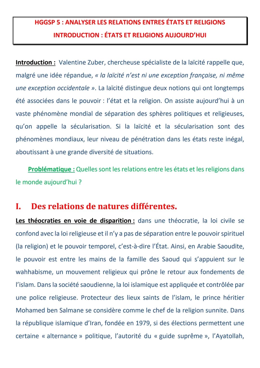 Hggsp; états et religions.
