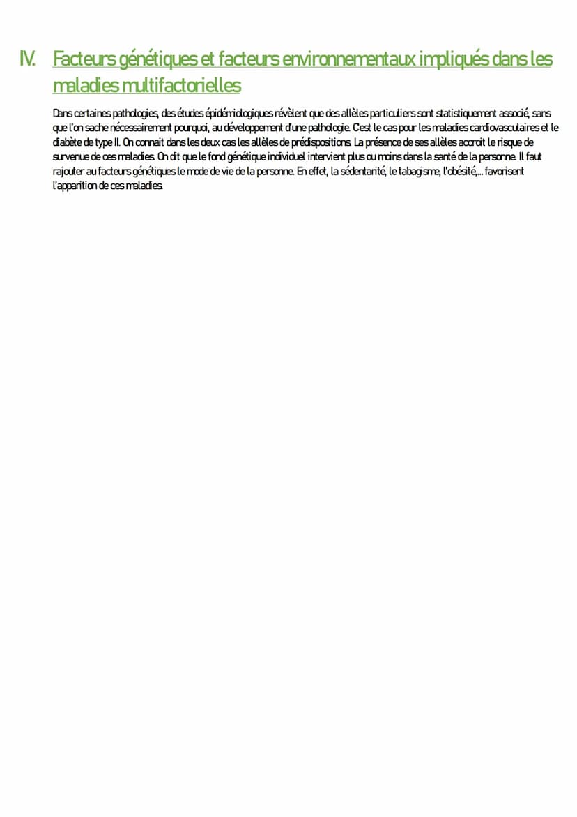 SVT
Mutations, patrimoine génétique et santé
I. Patrimoine génétique et risques génétiques
Le caractère héréditaire de certaines maladies té