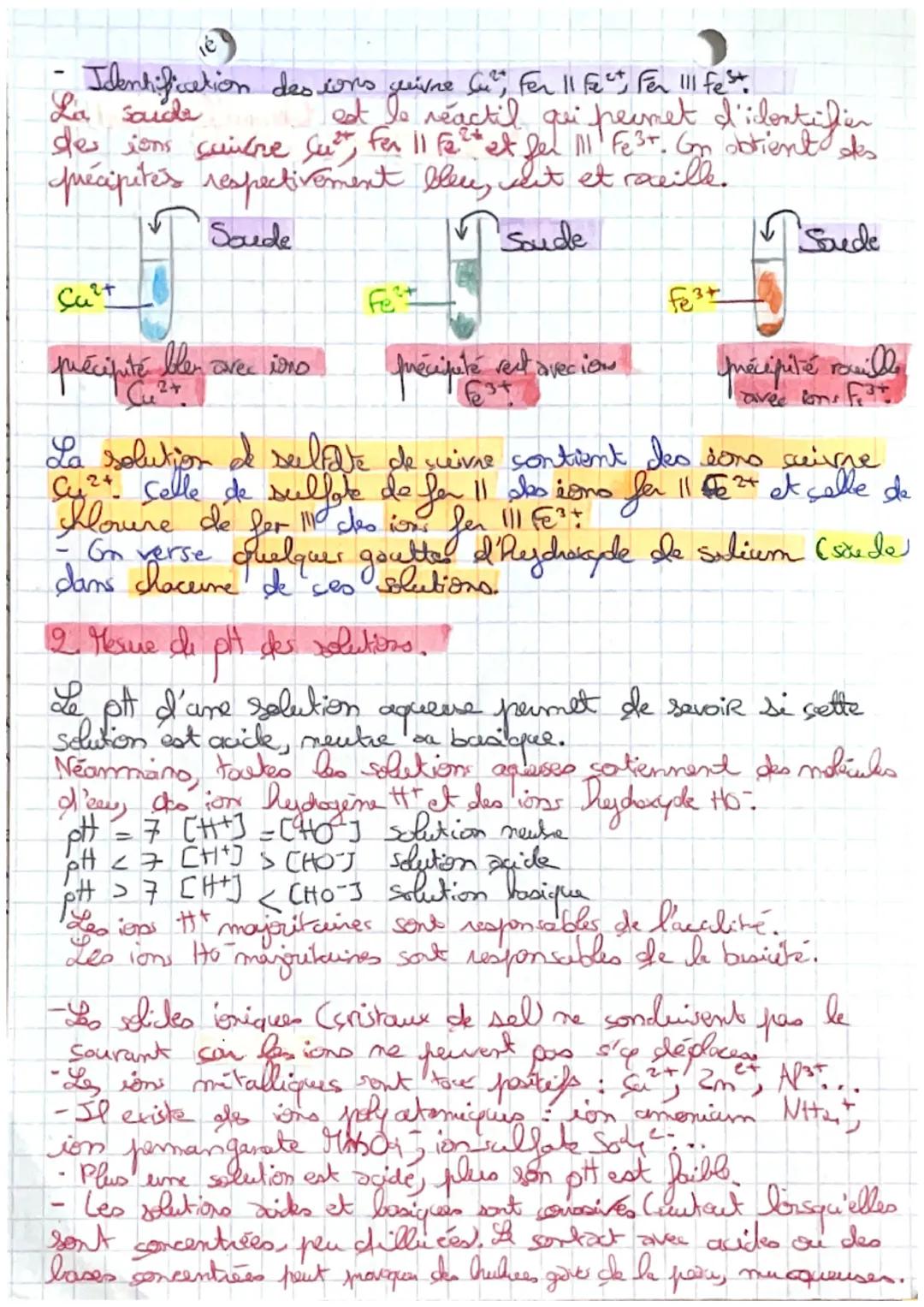 part. 1
) PHYSIQUE-CHinie-)
Le courant électrique dans les solutions acqueuses.
I. Composition des selections acqueusest

» Un ion est un at