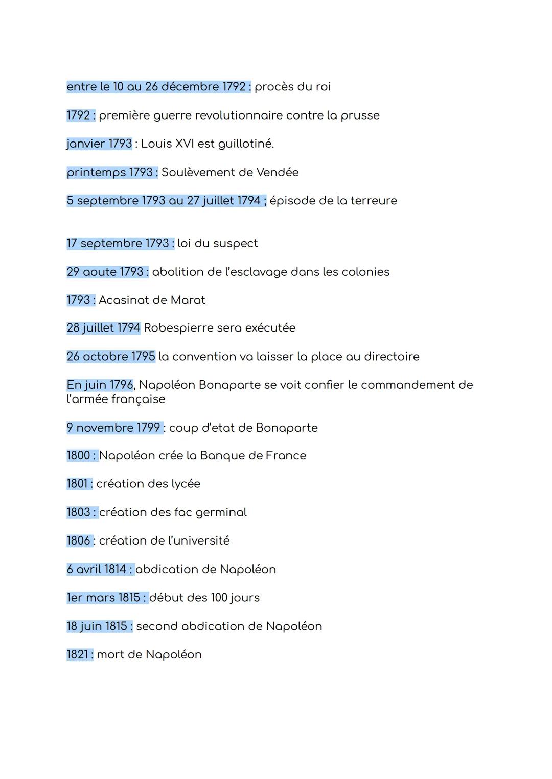5 mai 1789: Convocation des état généraux par Louis XVI pour
augmenter les impôts en temps de crise.
17 juin 1789 : le tier-etat veut une ré