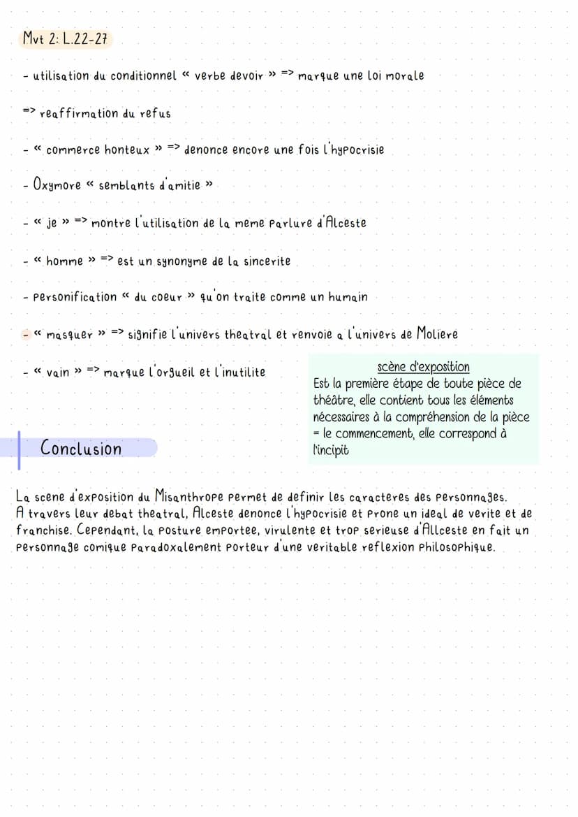 Analyse lineaire n° 4
Moliere, Le Misanthrope
Molière:
Jean-Batiste Poquelin, dit Molière, est un des plus célèbres dramaturges du XVIIème s
