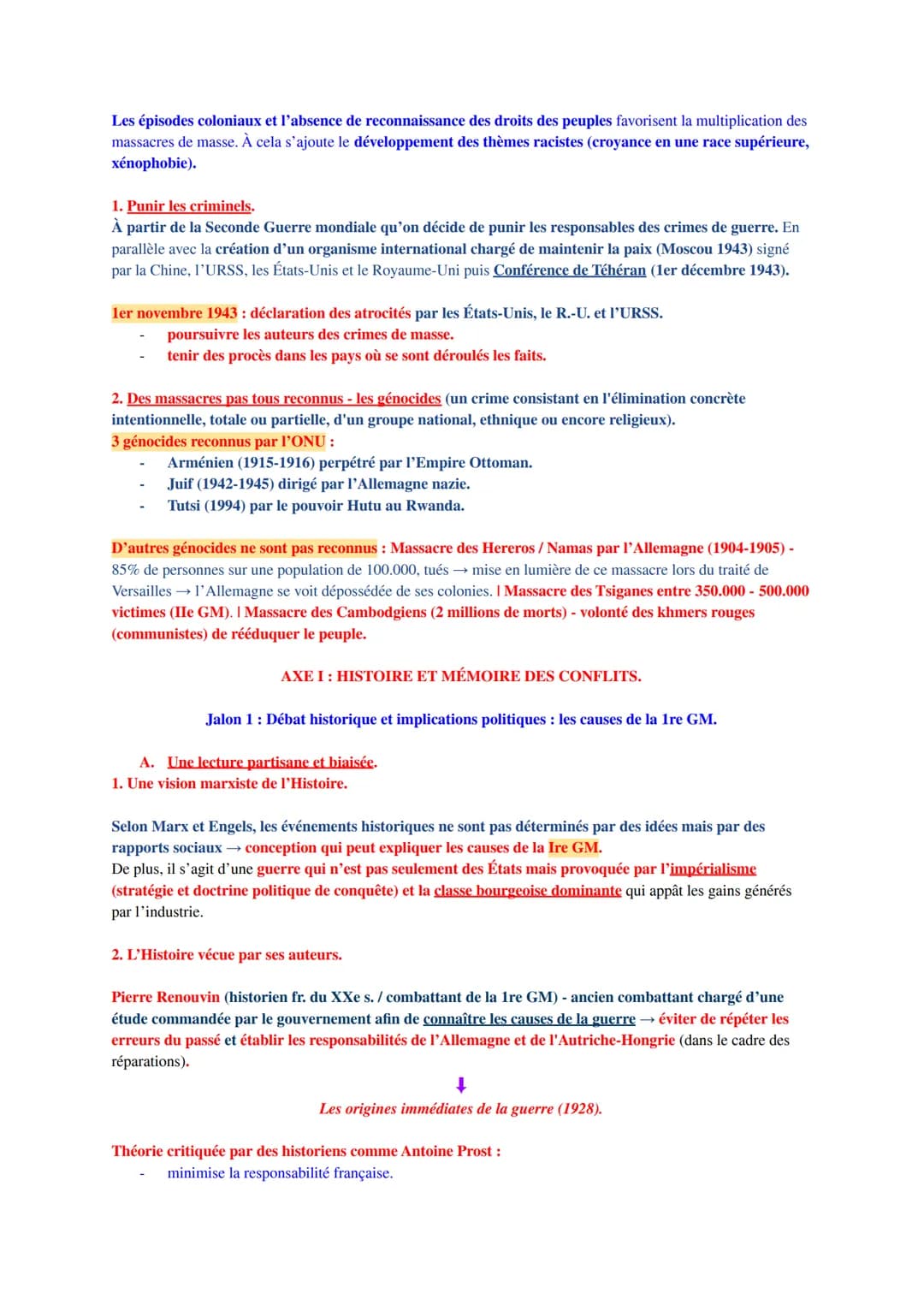HGGSP THÈME 3: HISTOIRE ET MÉMOIRES.
Antoine Prost (historien français contemporain), dans son livre 12 leçons sur l'Histoire (1996) récapit