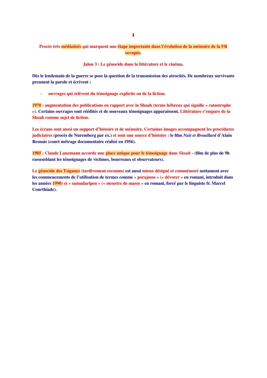 HGGSP THÈME 3: HISTOIRE ET MÉMOIRES.
Antoine Prost (historien français contemporain), dans son livre 12 leçons sur l'Histoire (1996) récapit