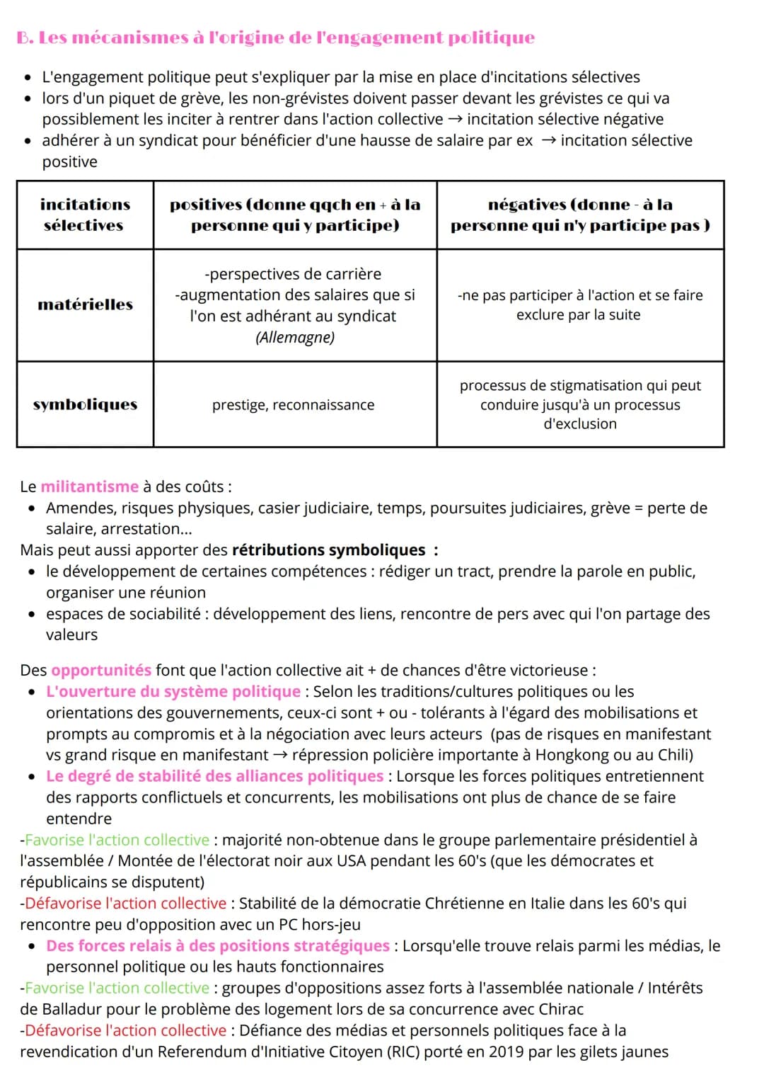 sc politque
l'engagement politique dans les démocraties
définitions :
engagement politique:
attitude consistant à intervenir dans la
vie pub