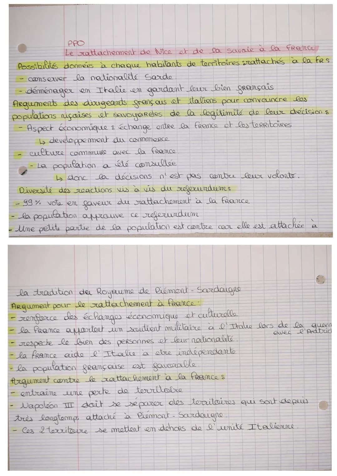 нече
histoire to
S
Th 3: Chap 38 La france et la construction de
nouveaux états par la guerre et la diplomatie
1858 rencontre à Plombière en
