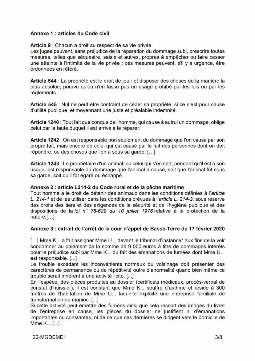 BACCALAURÉAT TECHNOLOGIQUE
ÉPREUVE D'ENSEIGNEMENT DE SPÉCIALITÉ
SCIENCES ET TECHNOLOGIES DU
MANAGEMENT ET DE LA GESTION
SESSION 2022
Droit e