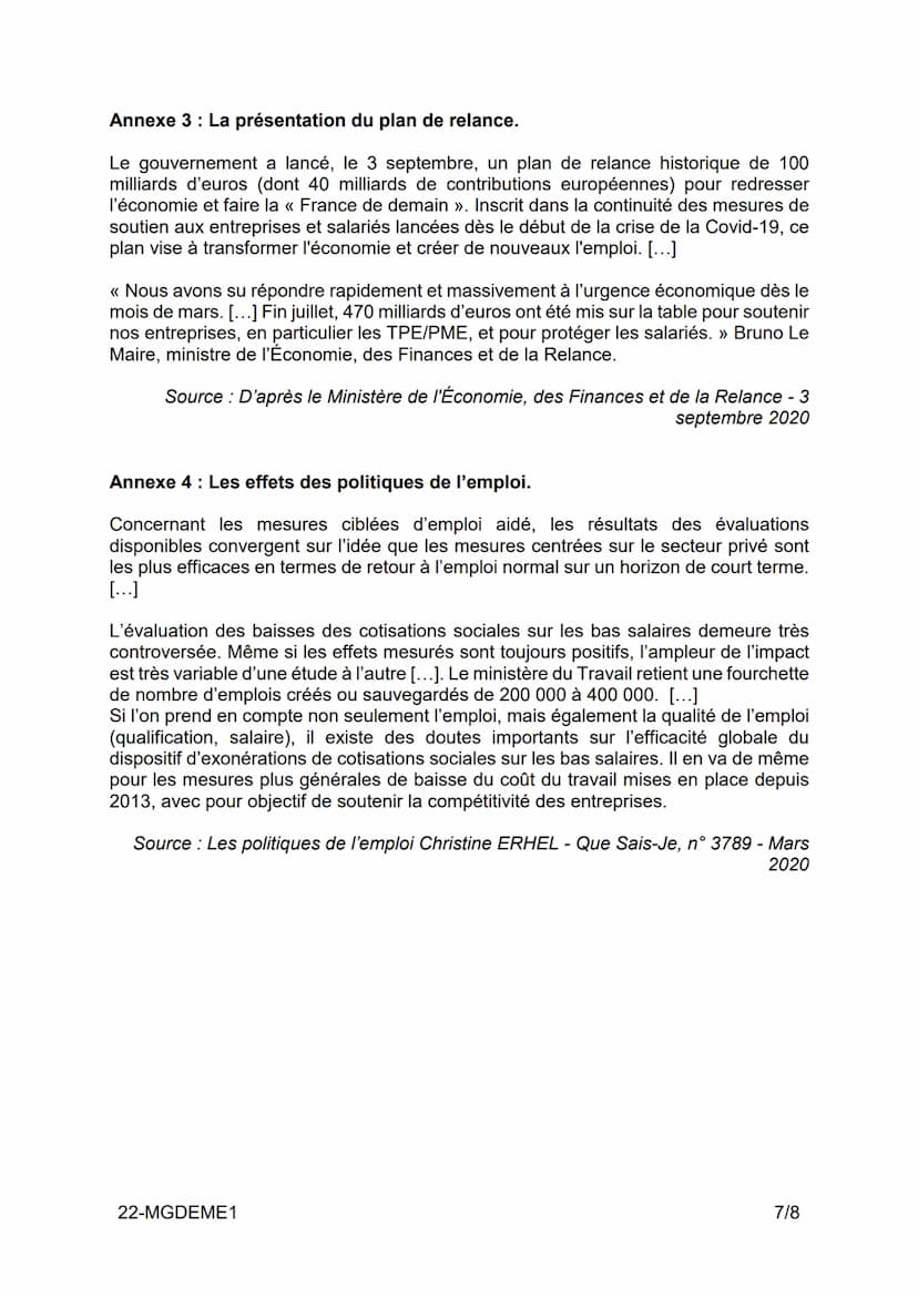 BACCALAURÉAT TECHNOLOGIQUE
ÉPREUVE D'ENSEIGNEMENT DE SPÉCIALITÉ
SCIENCES ET TECHNOLOGIES DU
MANAGEMENT ET DE LA GESTION
SESSION 2022
Droit e
