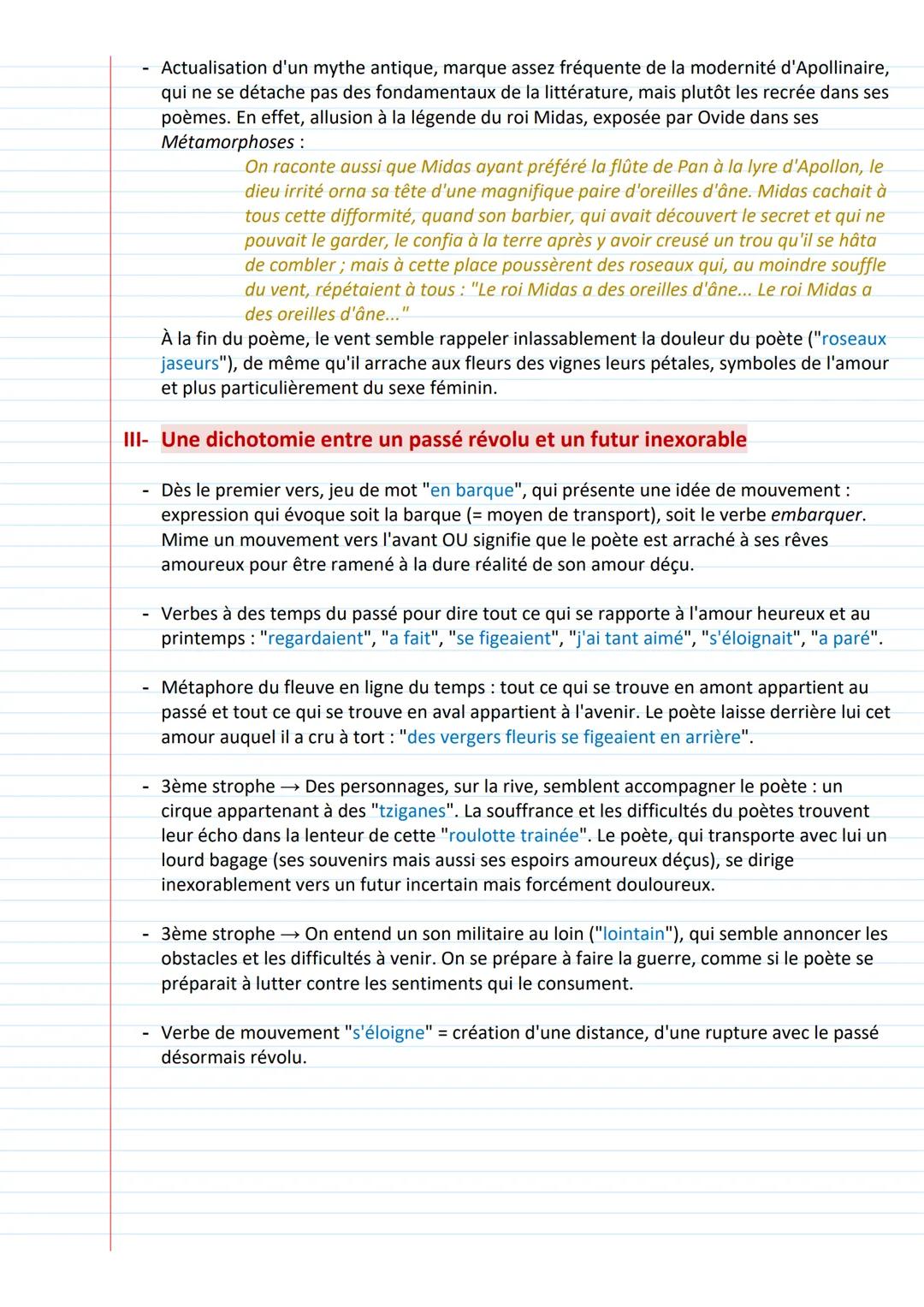 "Mai", Apollinaire, dans Alcools (1913)
plan détaillé de commentaire de texte
5
10
15
Mai
Le mai le joli mai en barque sur le Rhin
Des dames