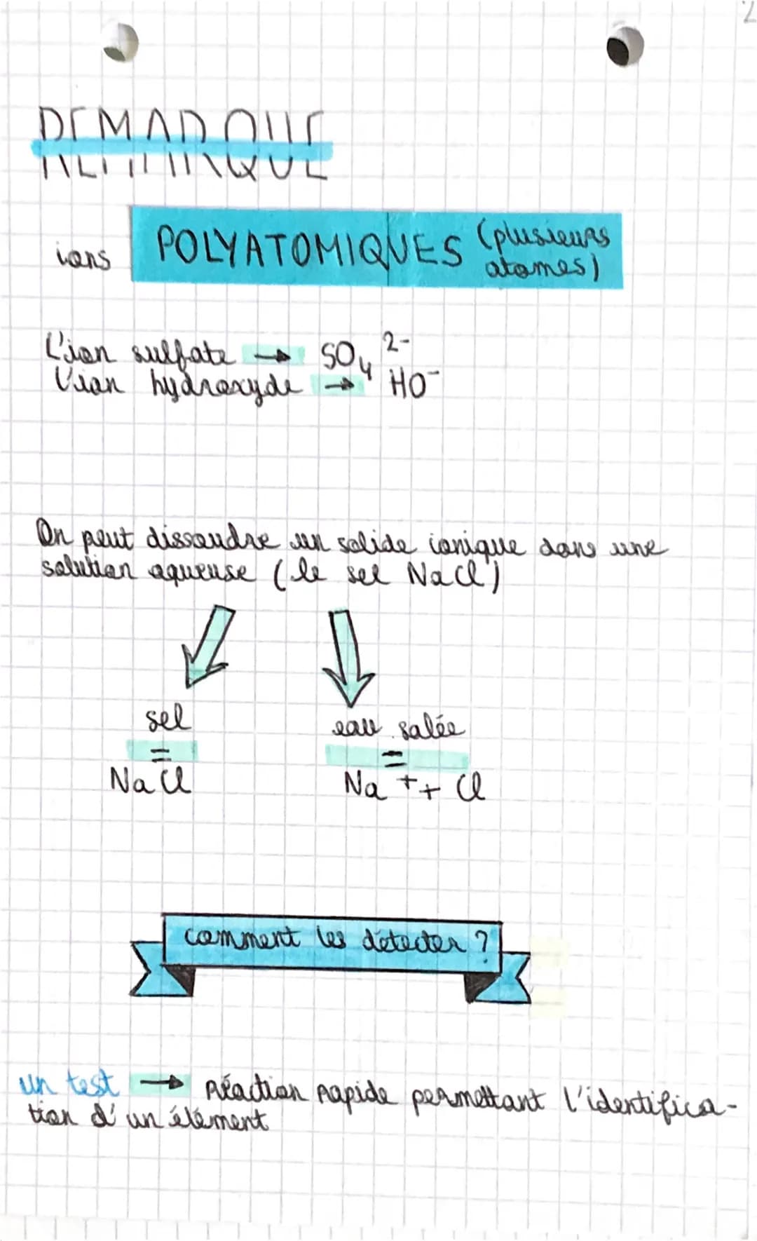 ↑
• IONS :
ATOME = espèce électriquement neutre
si il perd ou gagne élections
lorsqu'....
il perd électron(s) il gagne électron (s)
2
?
Posi