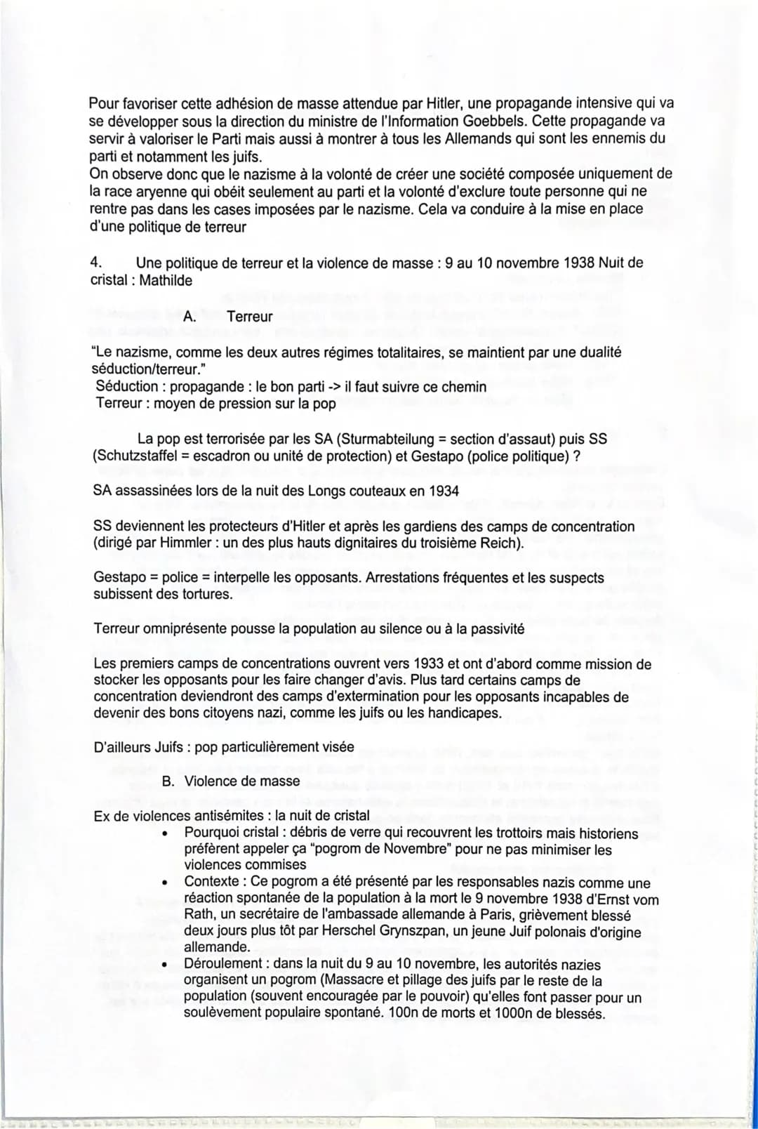 Plan :
1) Montée au pouvoir
II) idéologie
III) Encadrement et terreur
Concl: + historien
Oral- L'Allemagne Nazie
2.
1. Montée au pouvoir :
C