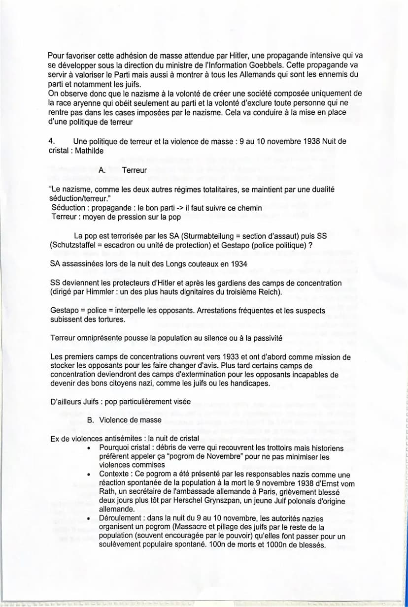 Plan :
1) Montée au pouvoir
II) idéologie
III) Encadrement et terreur
Concl: + historien
Oral- L'Allemagne Nazie
2.
1. Montée au pouvoir :
C