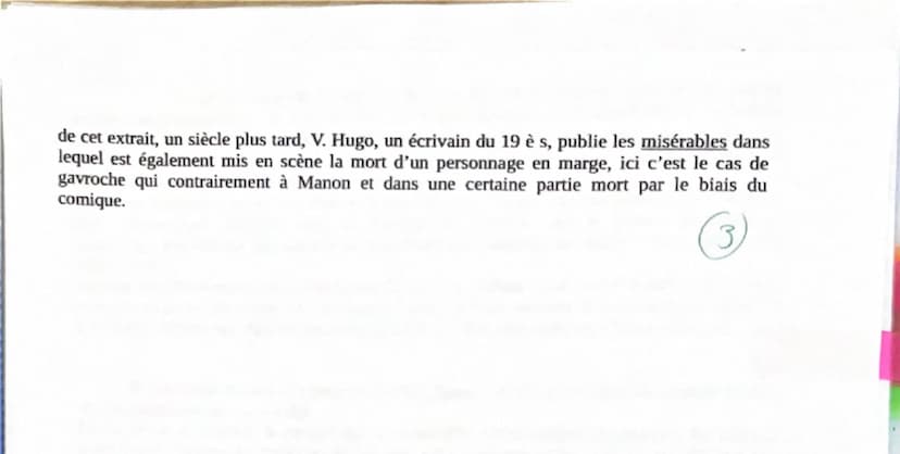 Texte 6/16
Spati
adj
vic
adi
10
15
20
25
Après avoir combattu en duel le neveu du Gouverneur de Louisiane qu'il voulait
marier à Manon, Des 