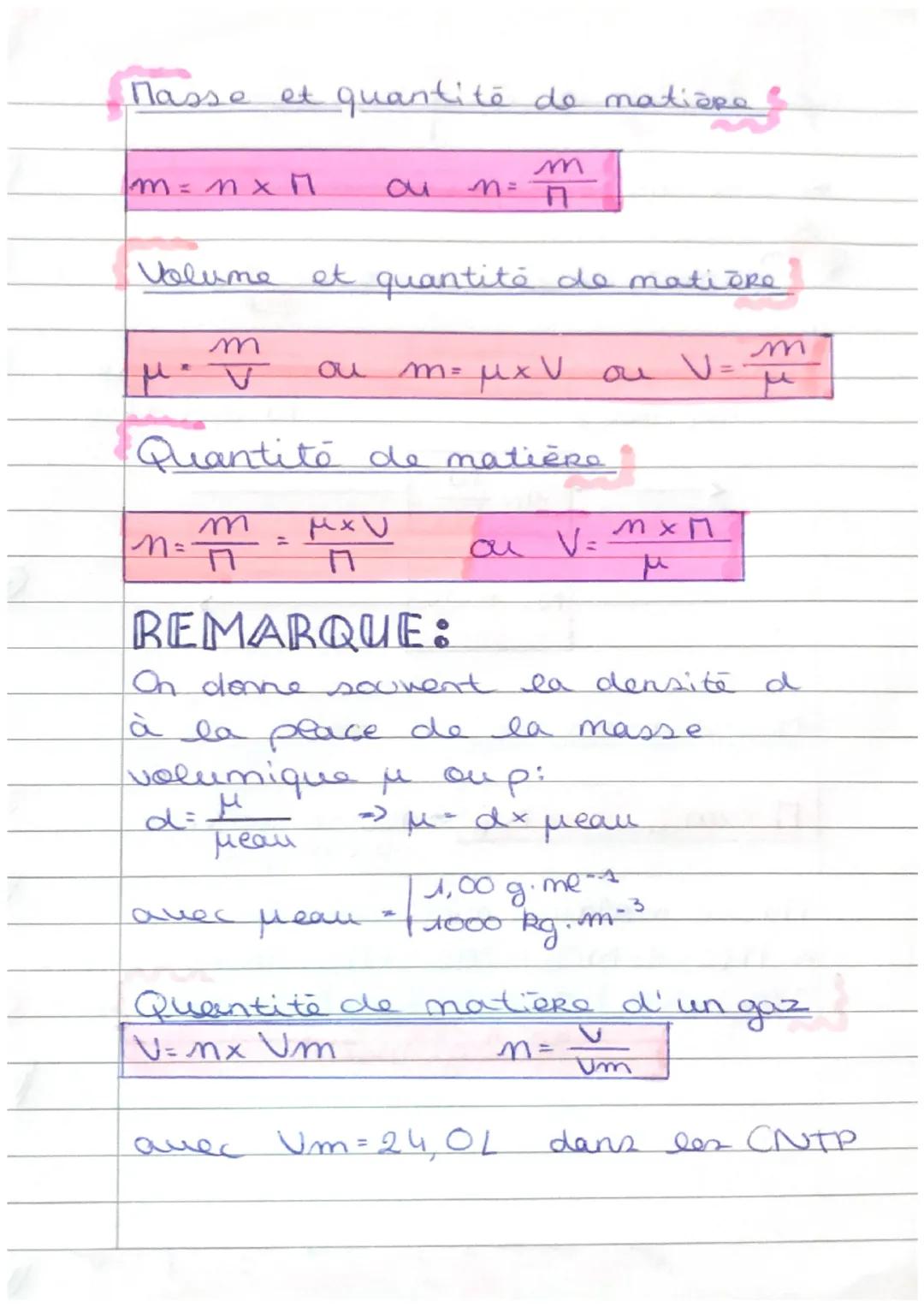 # Physique

une male NA = 6,02.1023

Quantité de matière

Macroscopique Microscopique
n(mol) N entites

←

N
n= NA

N=MxNA

Masse molaire

←