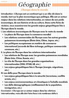 Know L'Europe dans le monde thumbnail